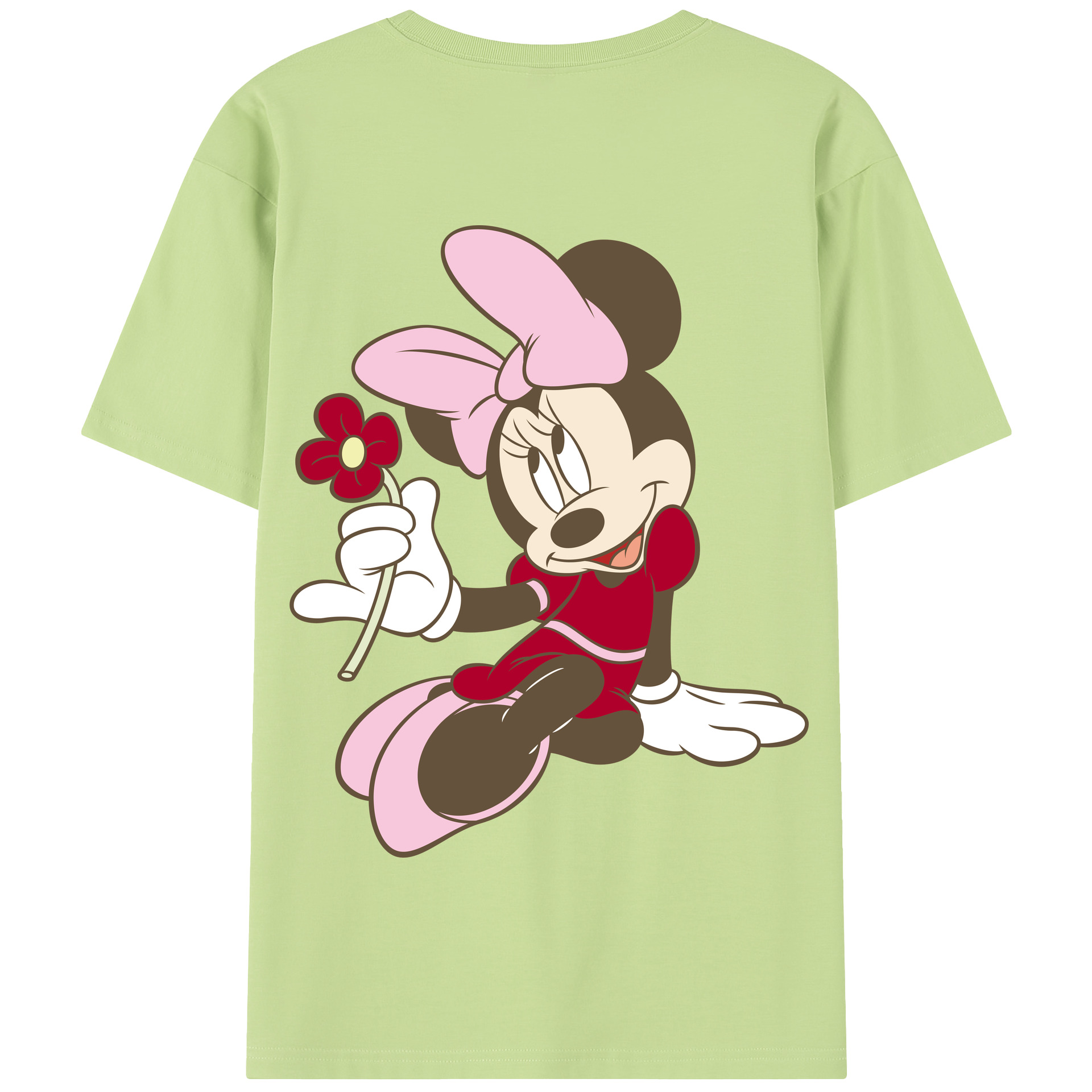 （画像用） ミッキーマウス Mickey Mouse 綿100％半袖Tシャツ（背面プリント）